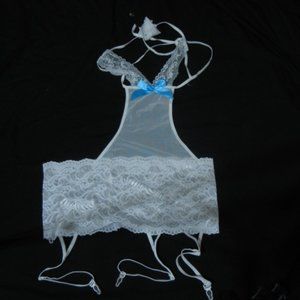 Sexy gartered cutout Chemise